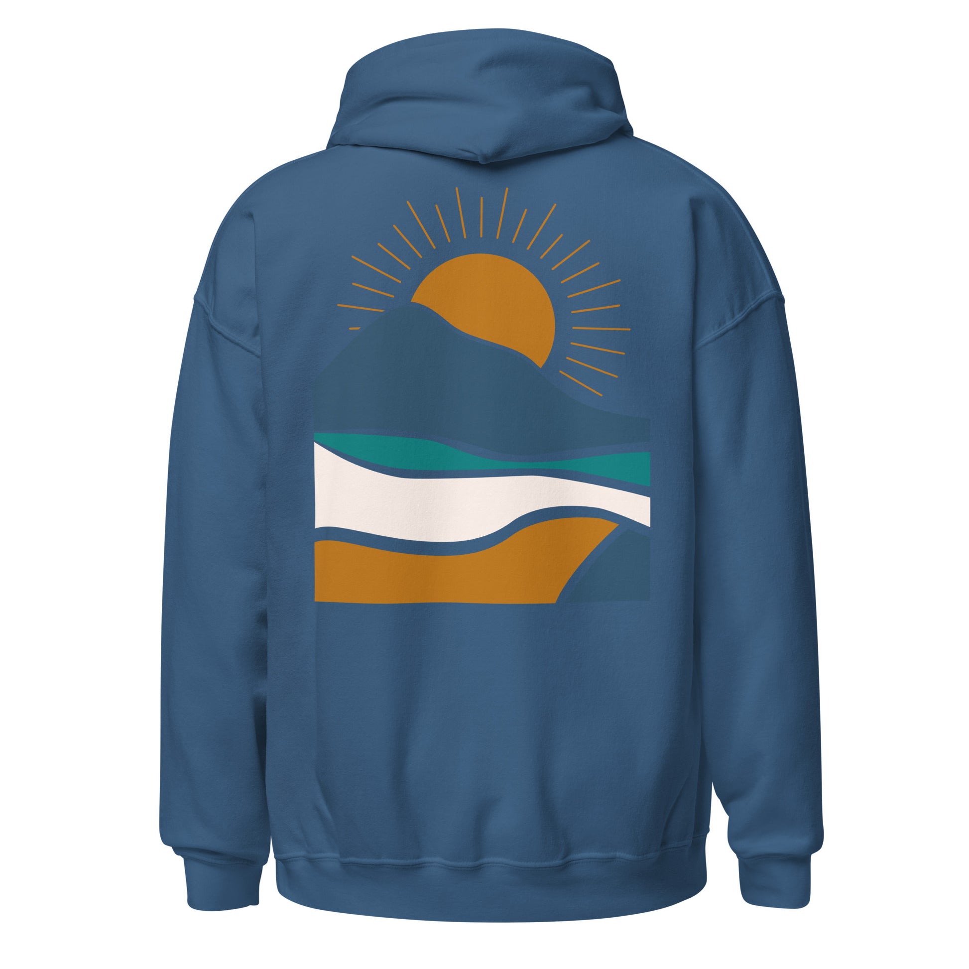 rustic sunrise back | hoodie