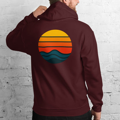 retro sunset back | hoodie
