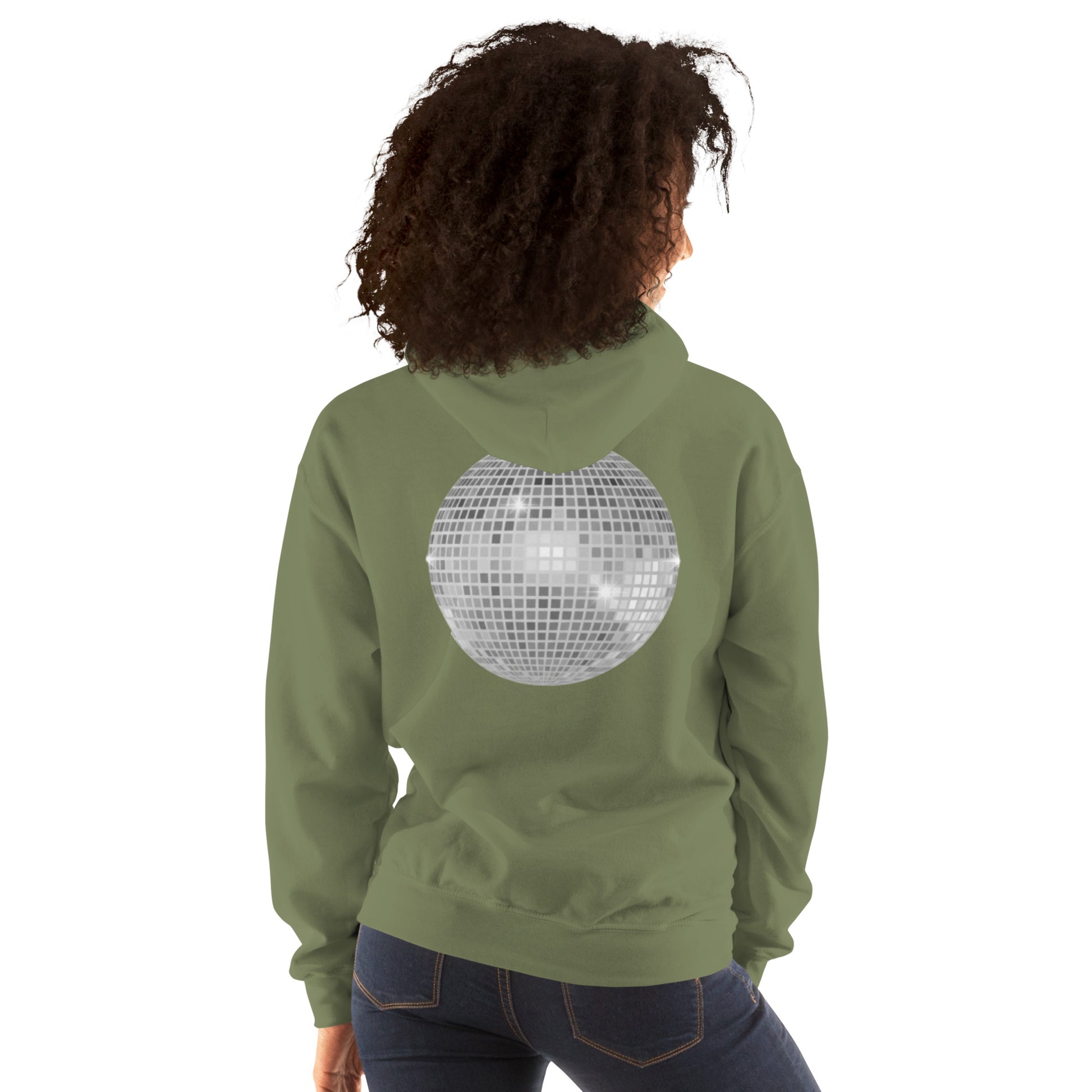 sparkly discoball back | hoodie