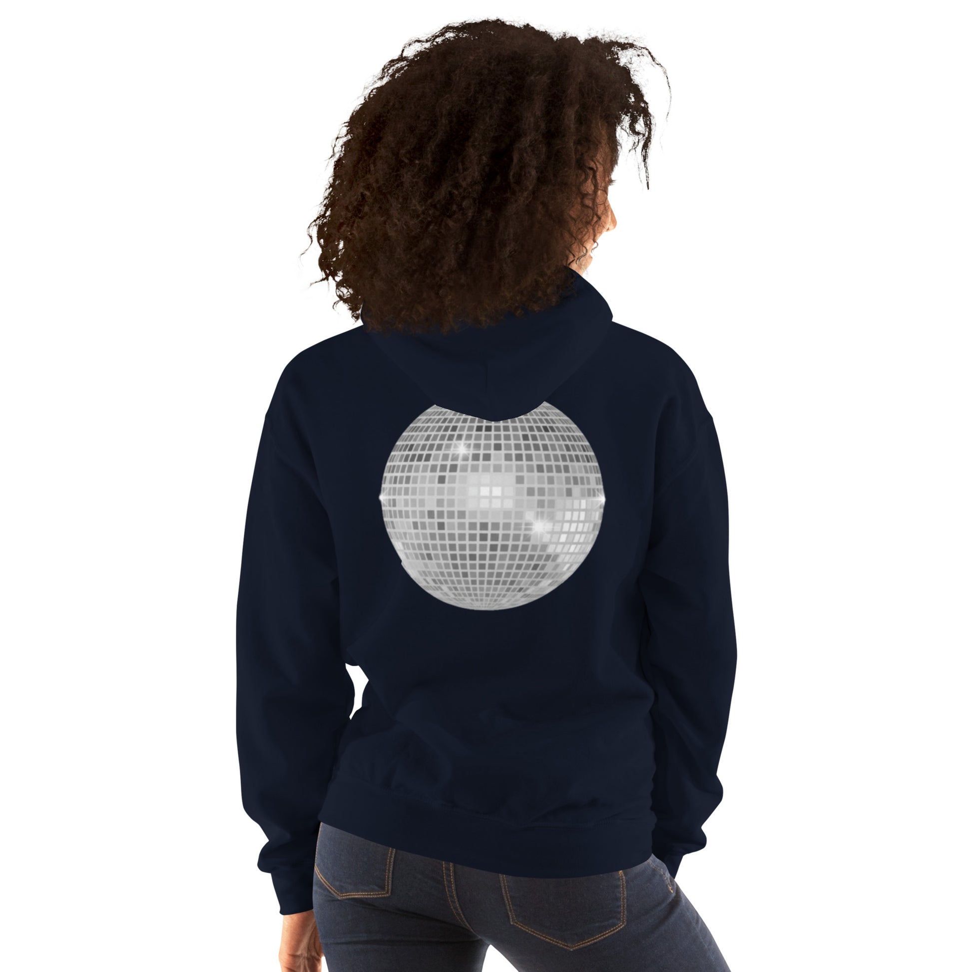 sparkly discoball back | hoodie