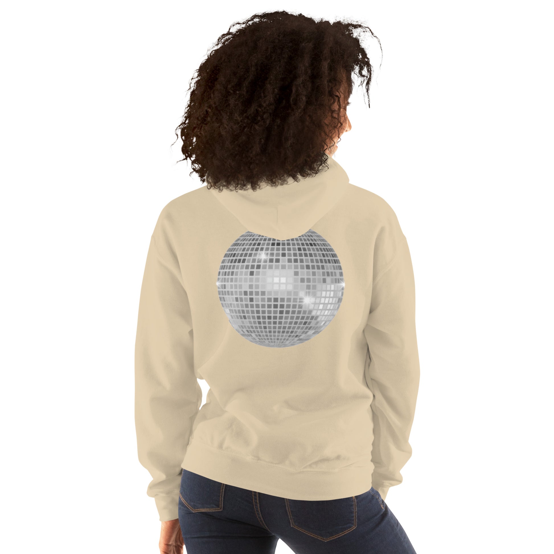 sparkly discoball back | hoodie