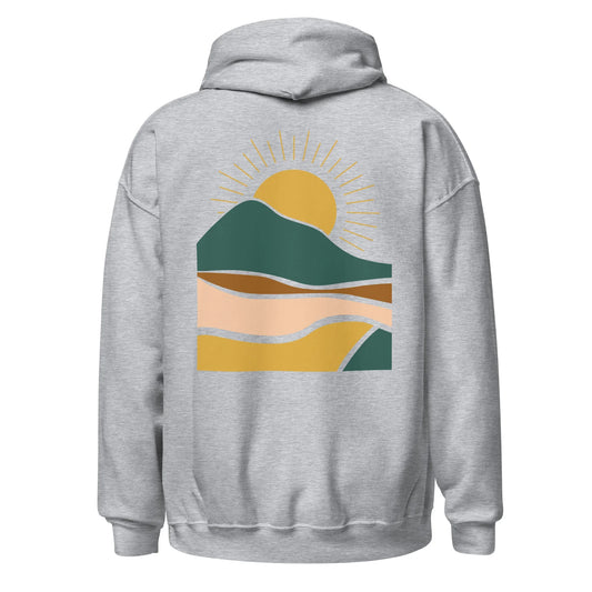 rustic sunrise back | hoodie - f u n k + f i n a