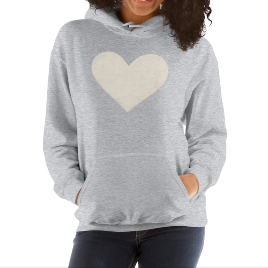 white heart | hoodie