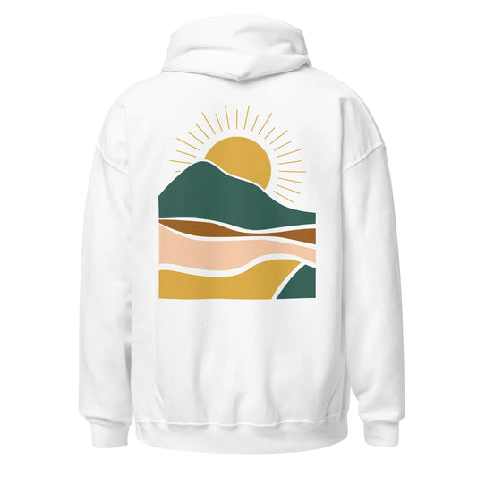 rustic sunrise back | hoodie - f u n k + f i n a
