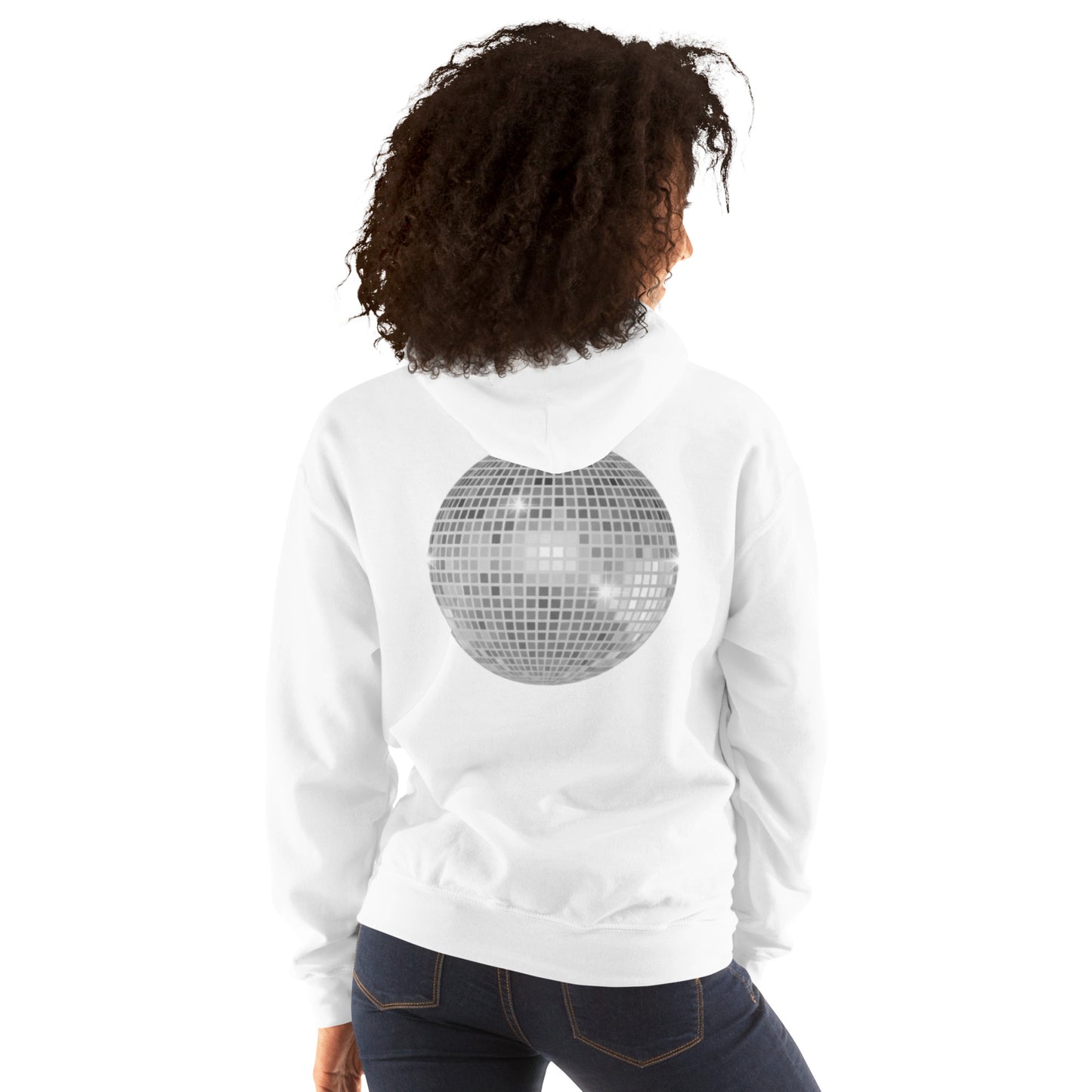 sparkly discoball back | hoodie