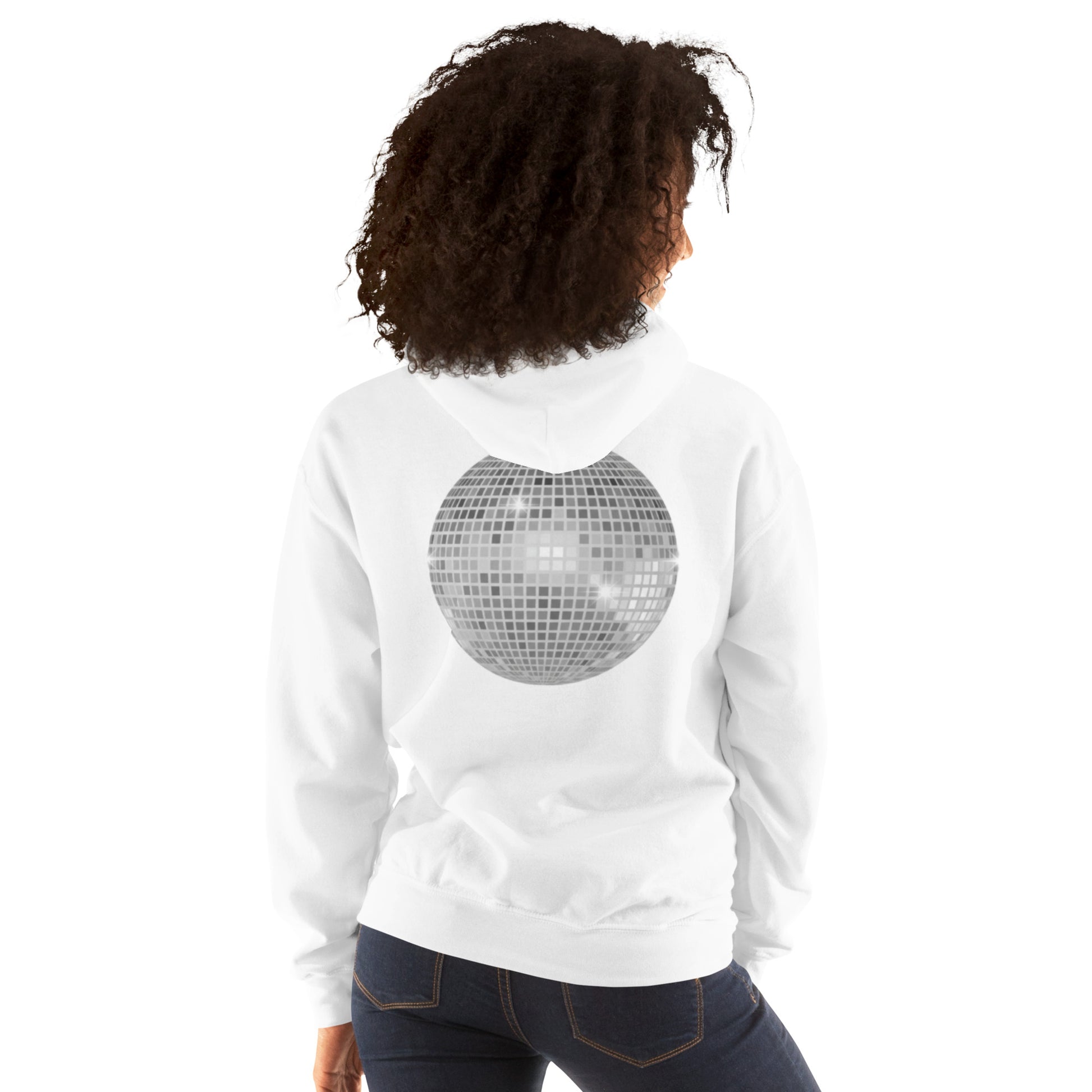 sparkly discoball back | hoodie