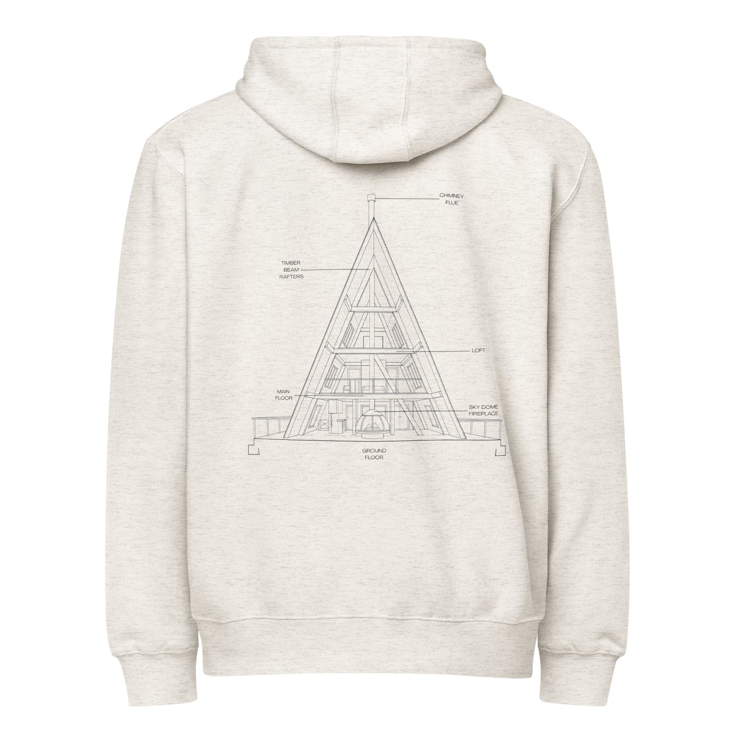 a-frame | zip hoodie