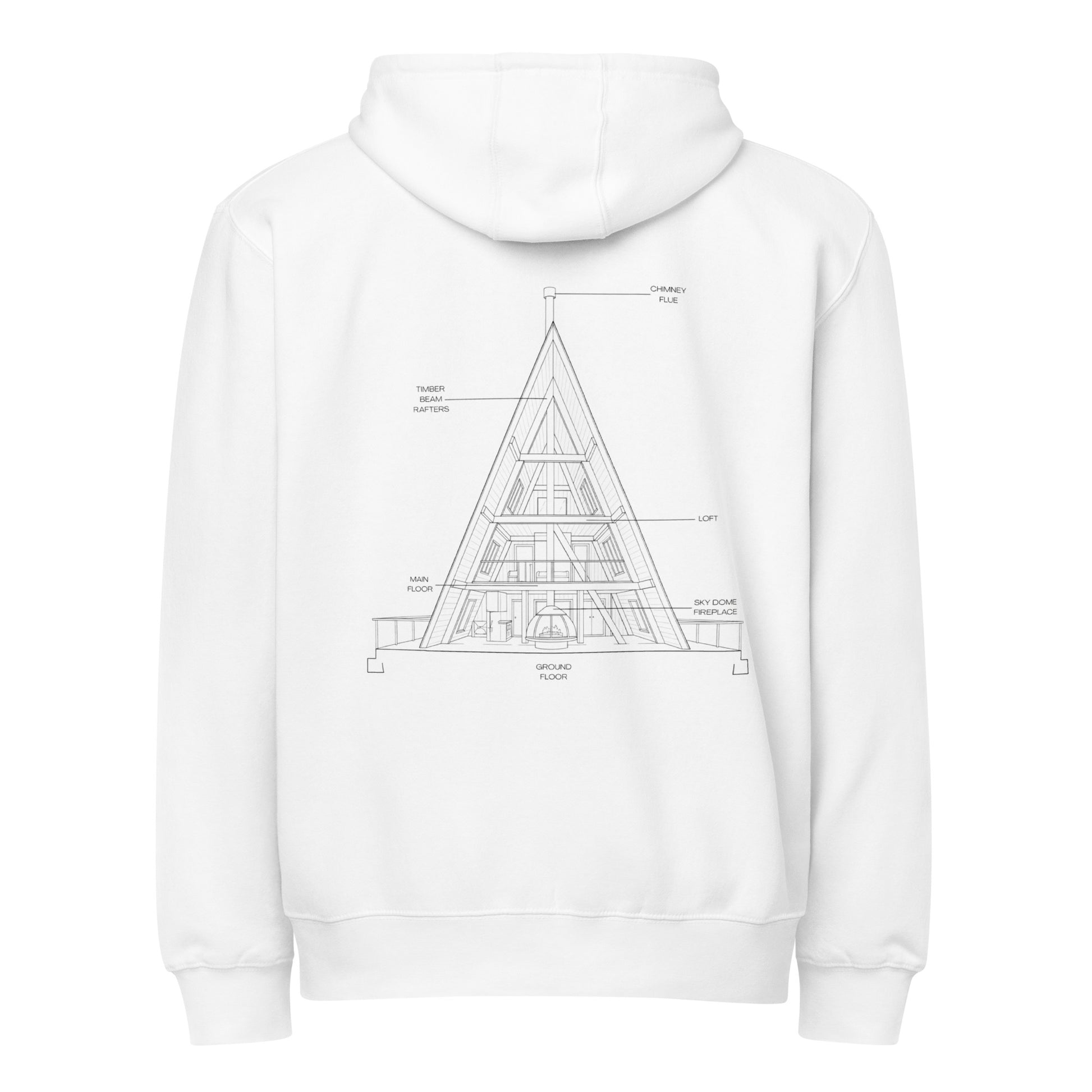 a-frame | zip hoodie