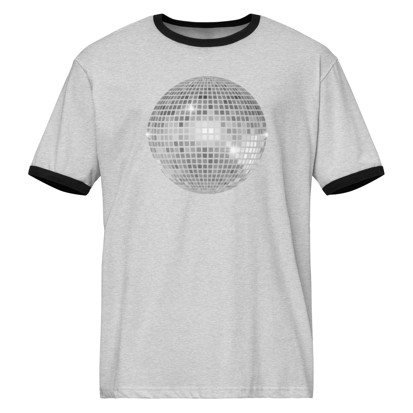 front | bubbly sparkly discoball | ringer tee