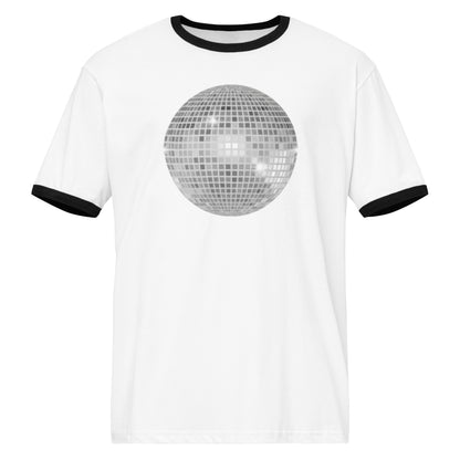 front | bubbly sparkly discoball | ringer tee