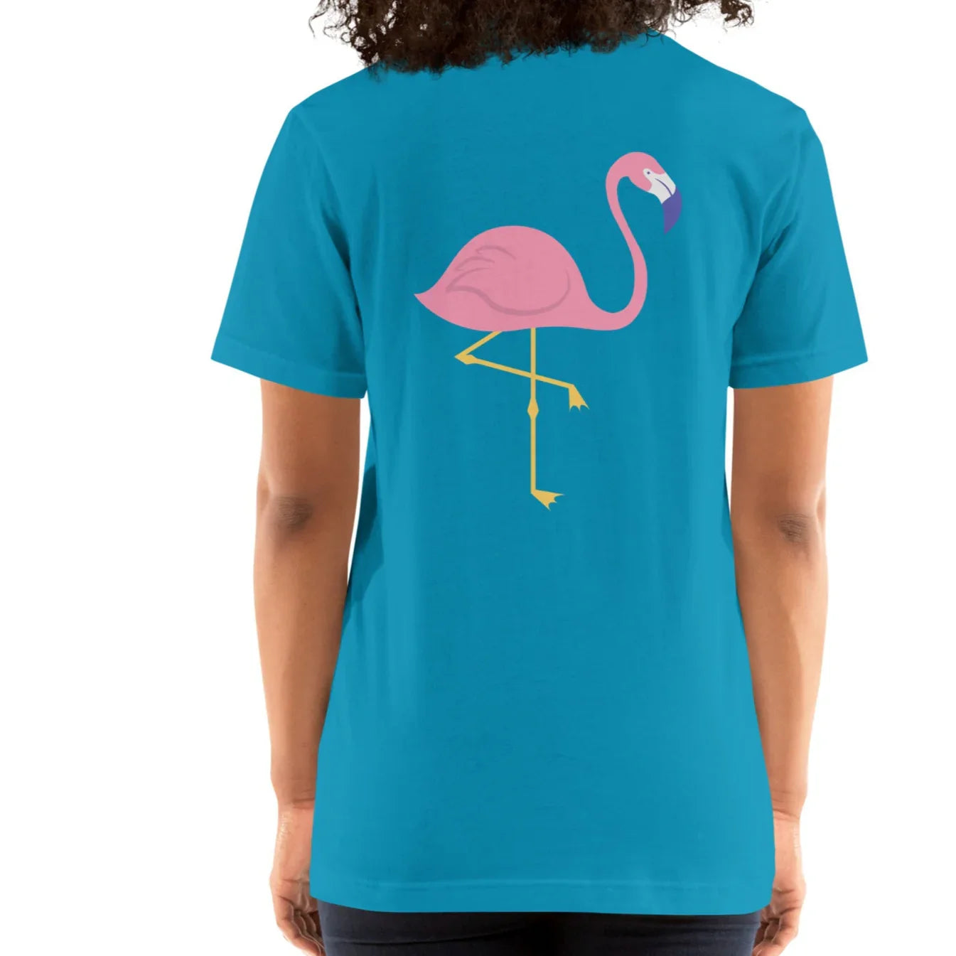 pink flamingo back | comfort tee - f u n k + f i n a