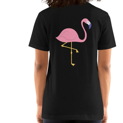 pink flamingo back | comfort tee - f u n k + f i n a