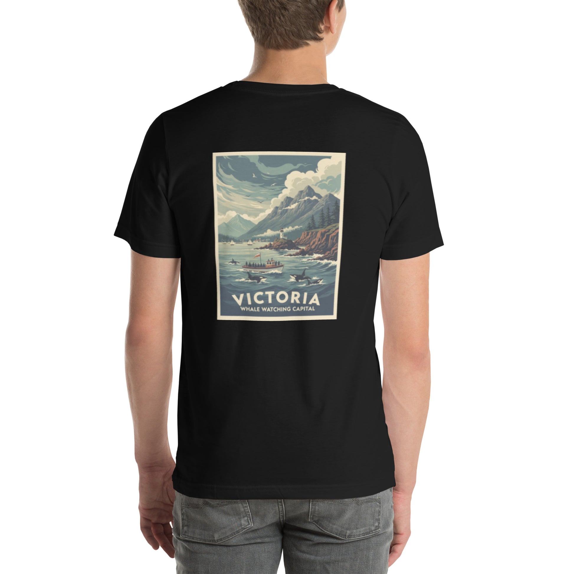 whale town back | staple tee