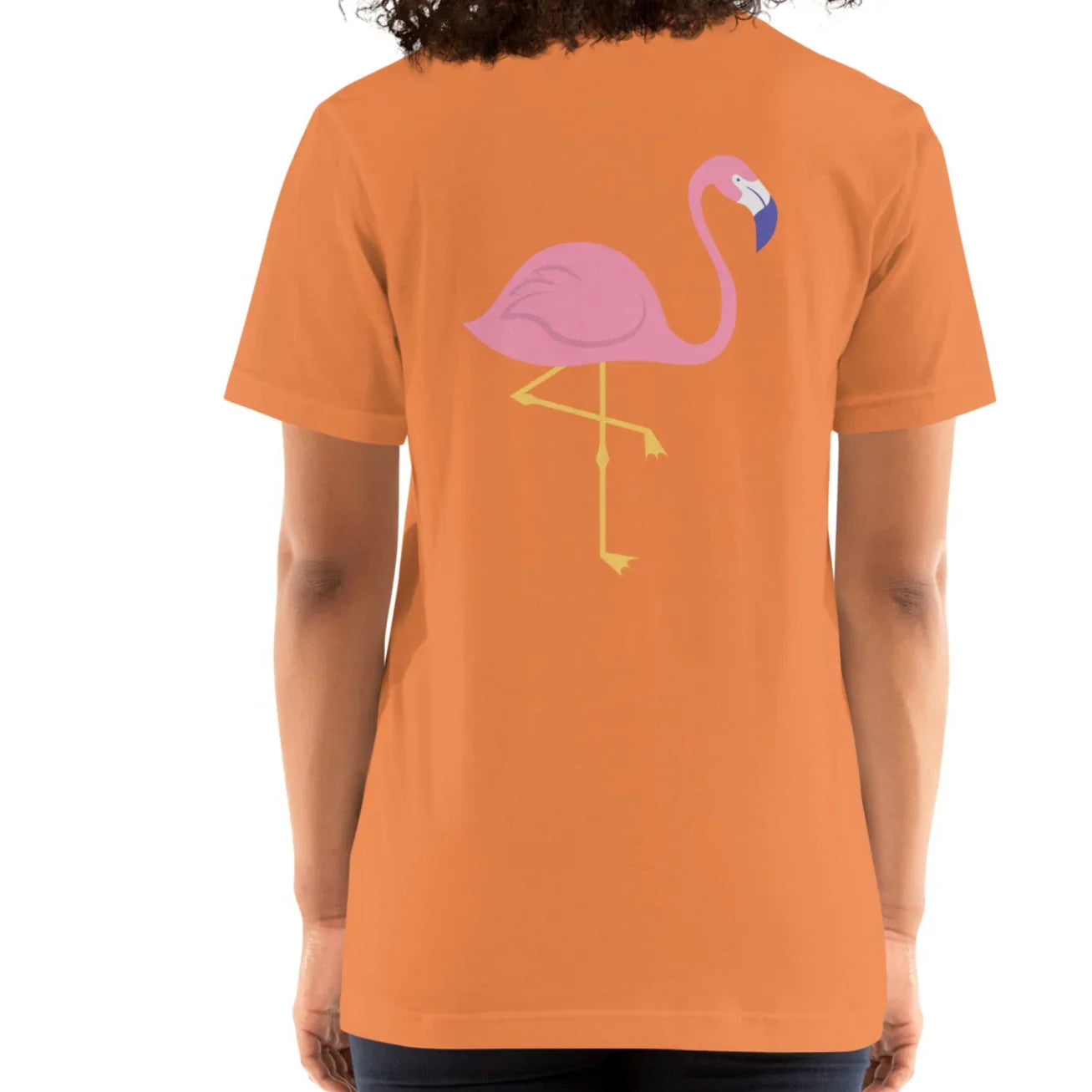 pink flamingo back | comfort tee - f u n k + f i n a