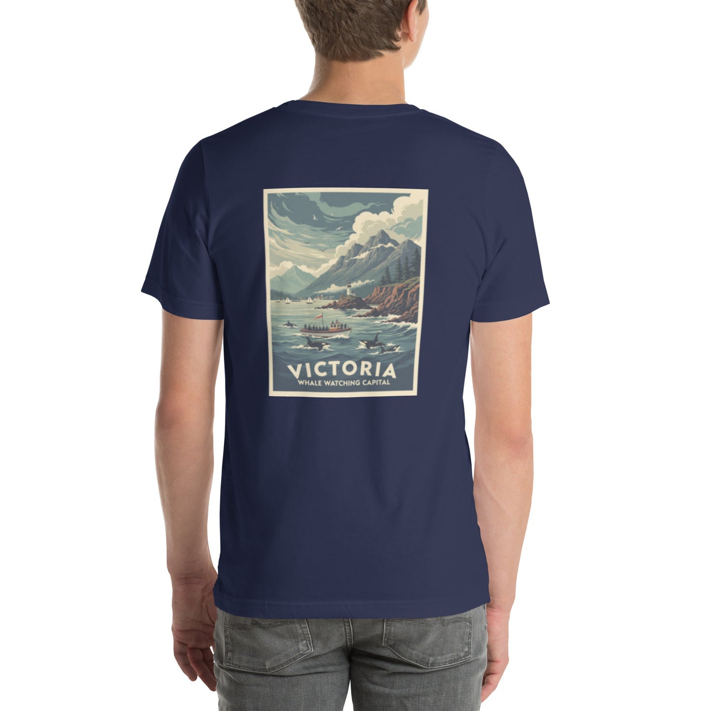 whale town back | staple tee