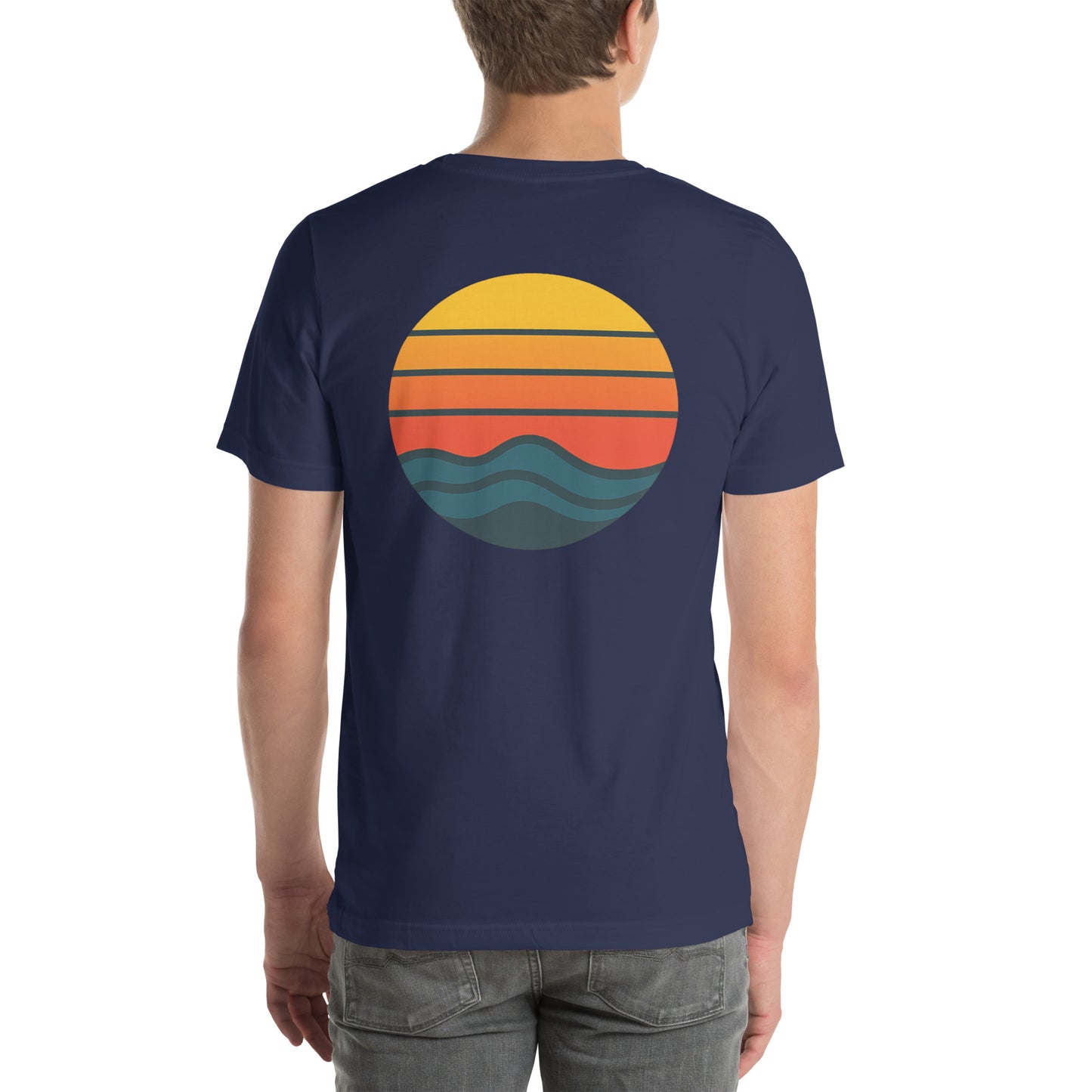 sunset waves back | staple tee