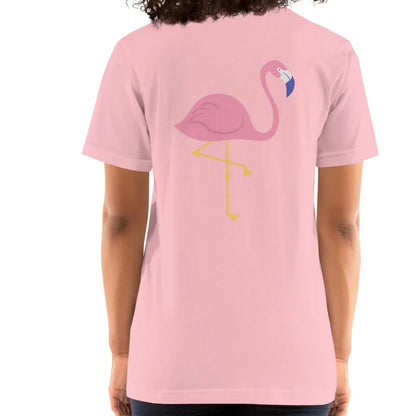 pink flamingo back | comfort tee - f u n k + f i n a
