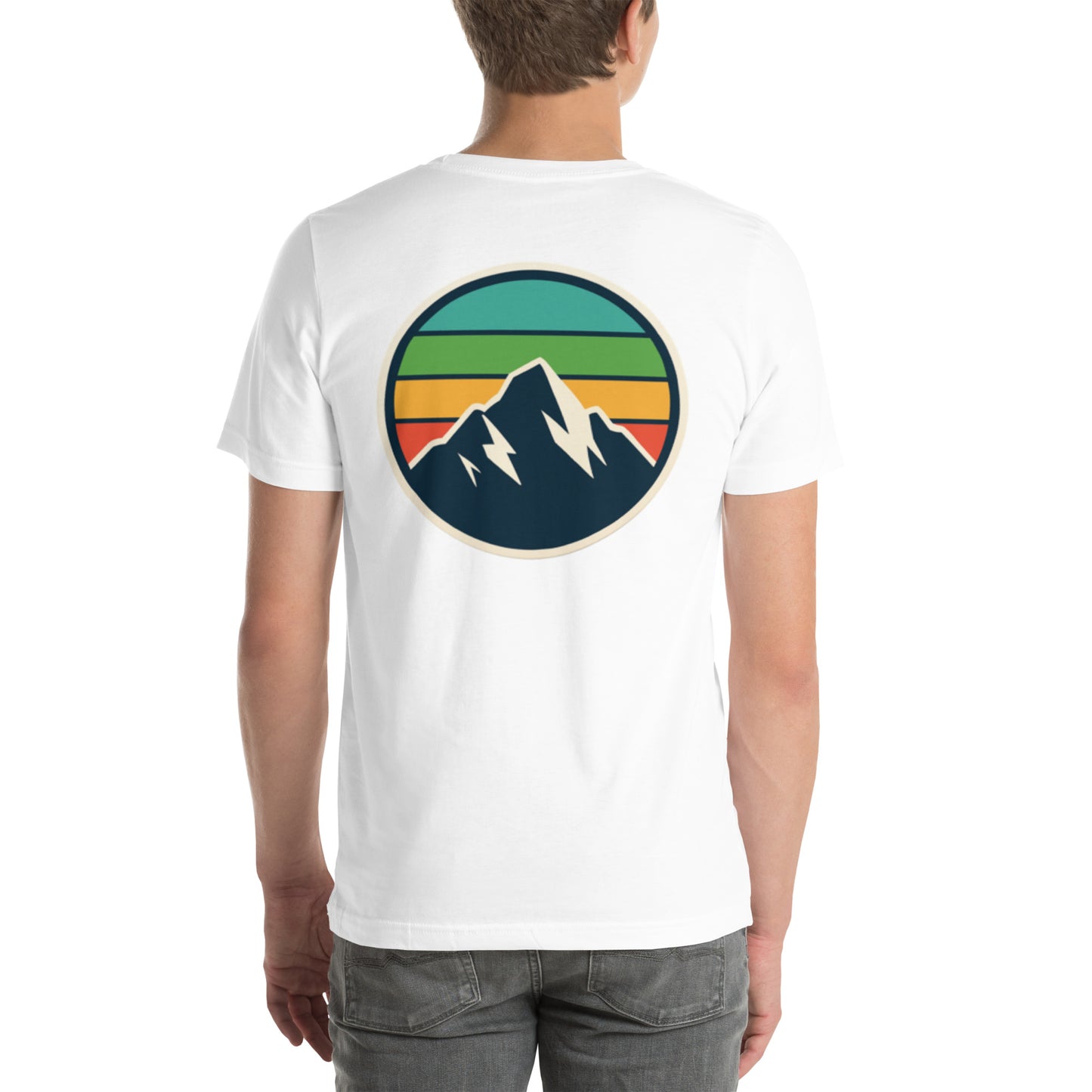 rainbow mountain back | staple tee