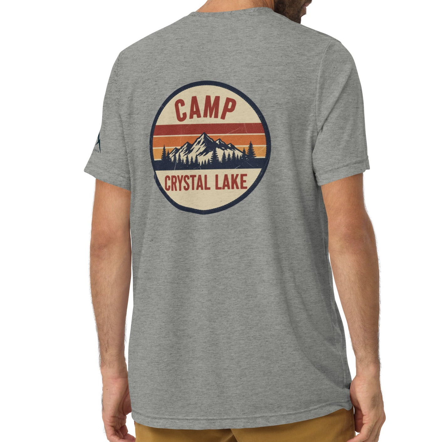 camp sunset back | fitted tee