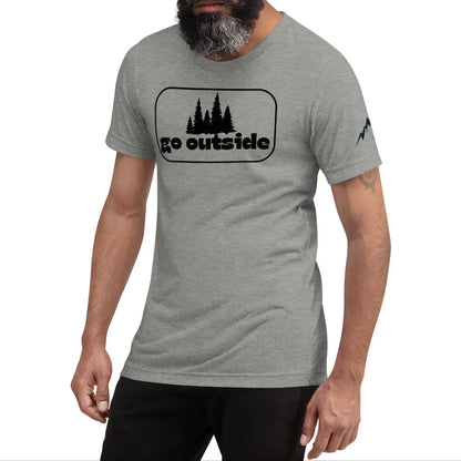 go outside frame | fitted tee - f u n k + f i n a