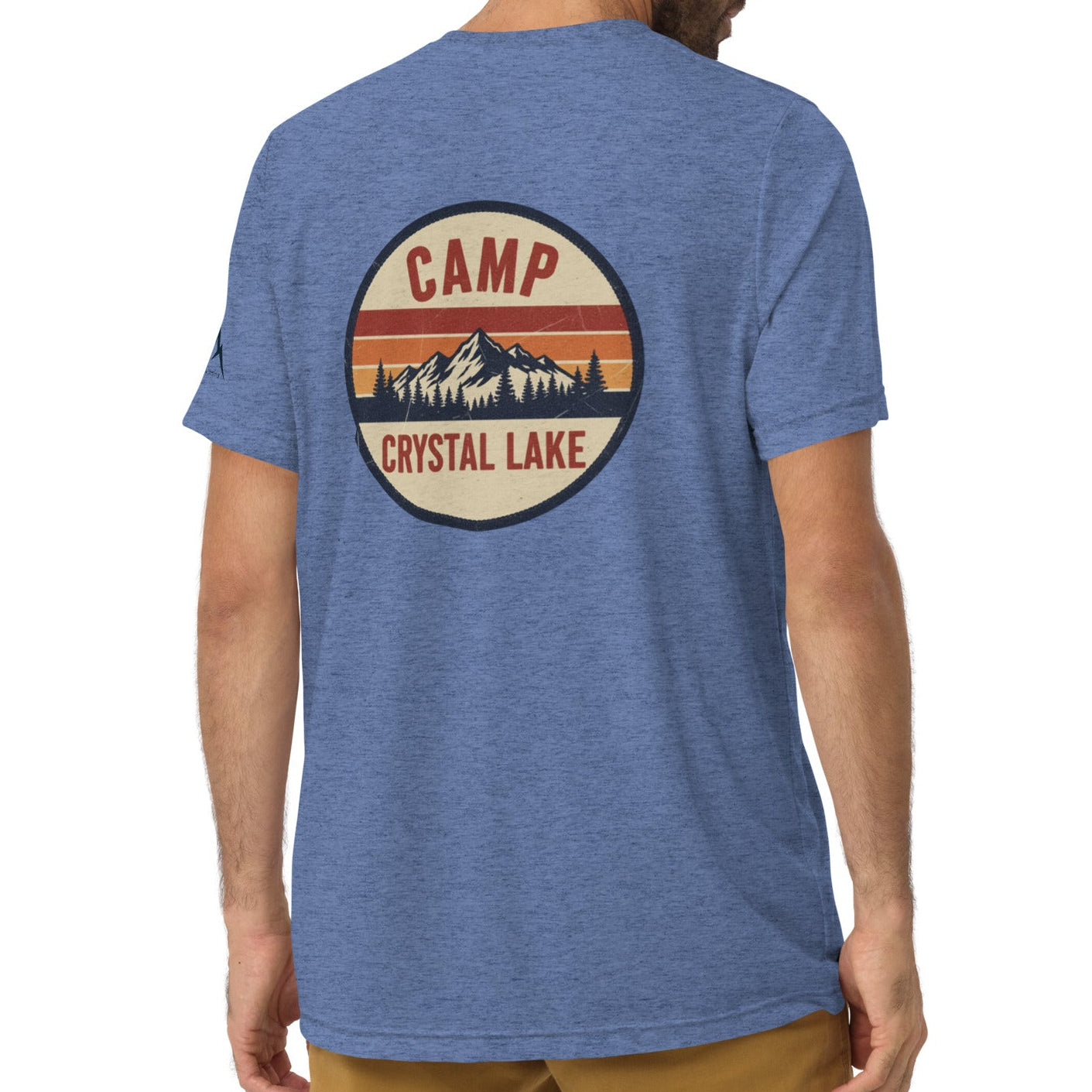 camp sunset back | fitted tee