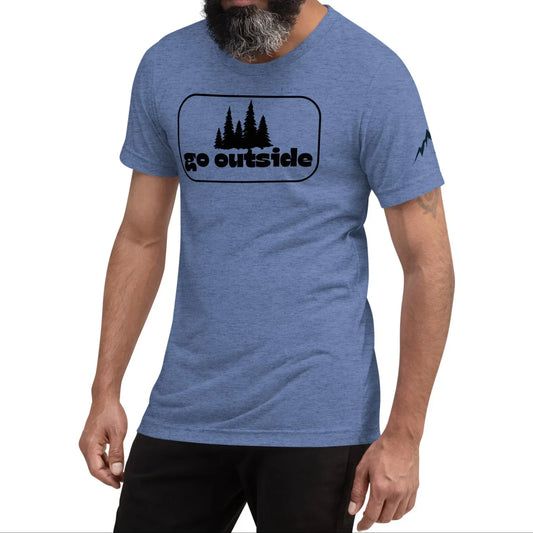 go outside frame | fitted tee - f u n k + f i n a