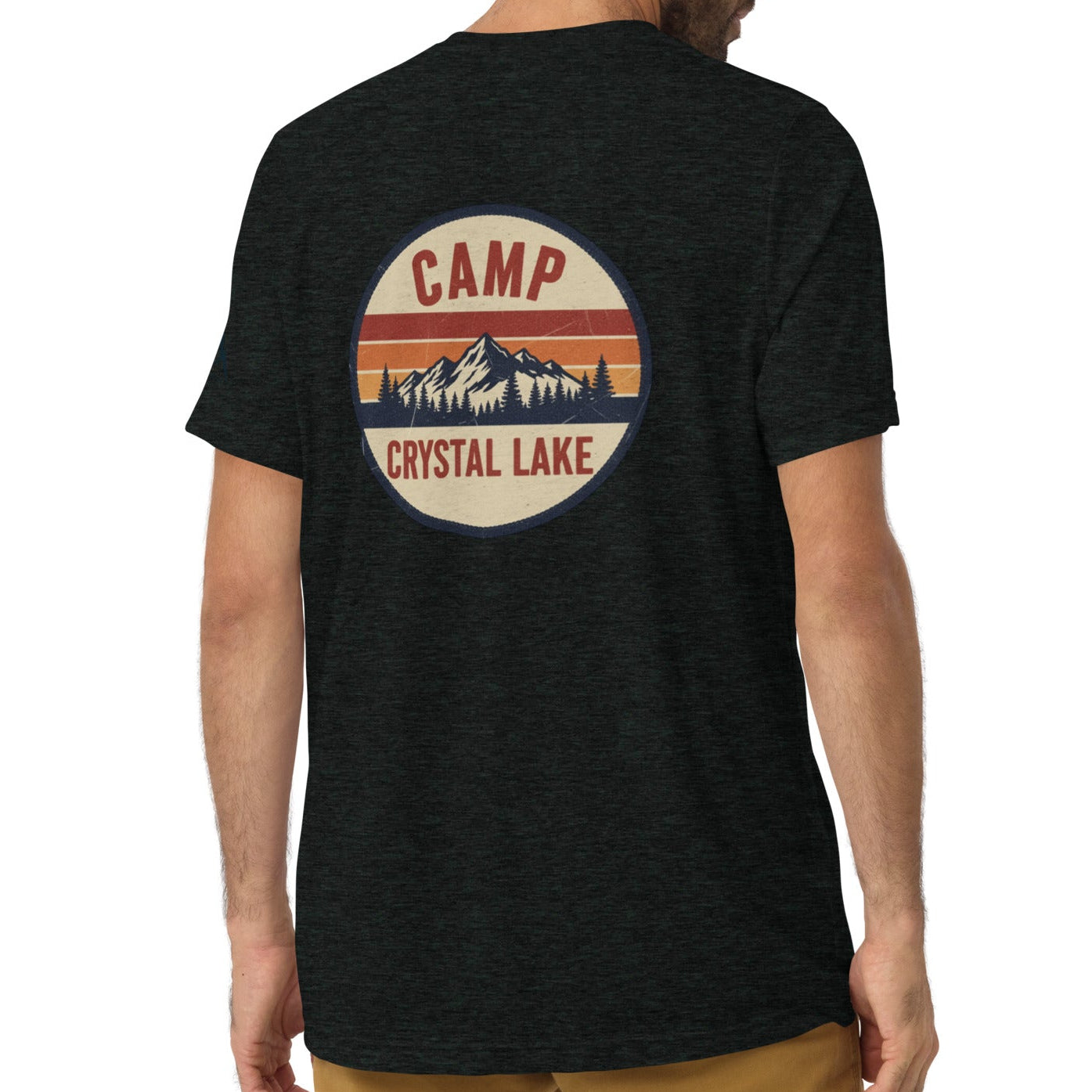 camp sunset back | fitted tee