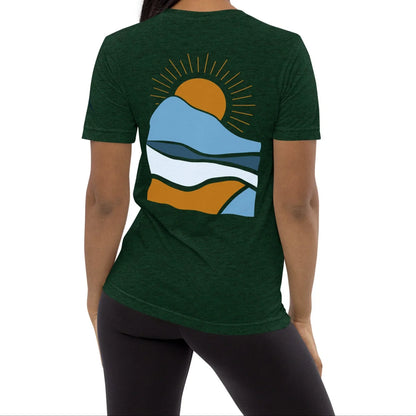 morning sunrise back | fitted tee - f u n k + f i n a