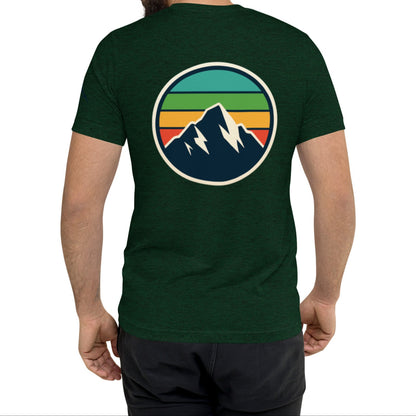 rainbow mountain back | fitted tee