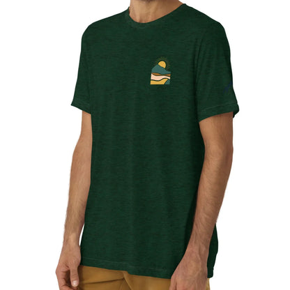 earth sunrise back | fitted tee