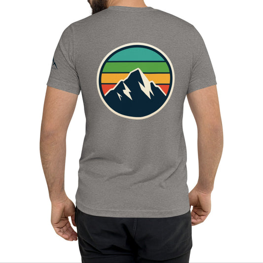 rainbow mountain back | fitted tee