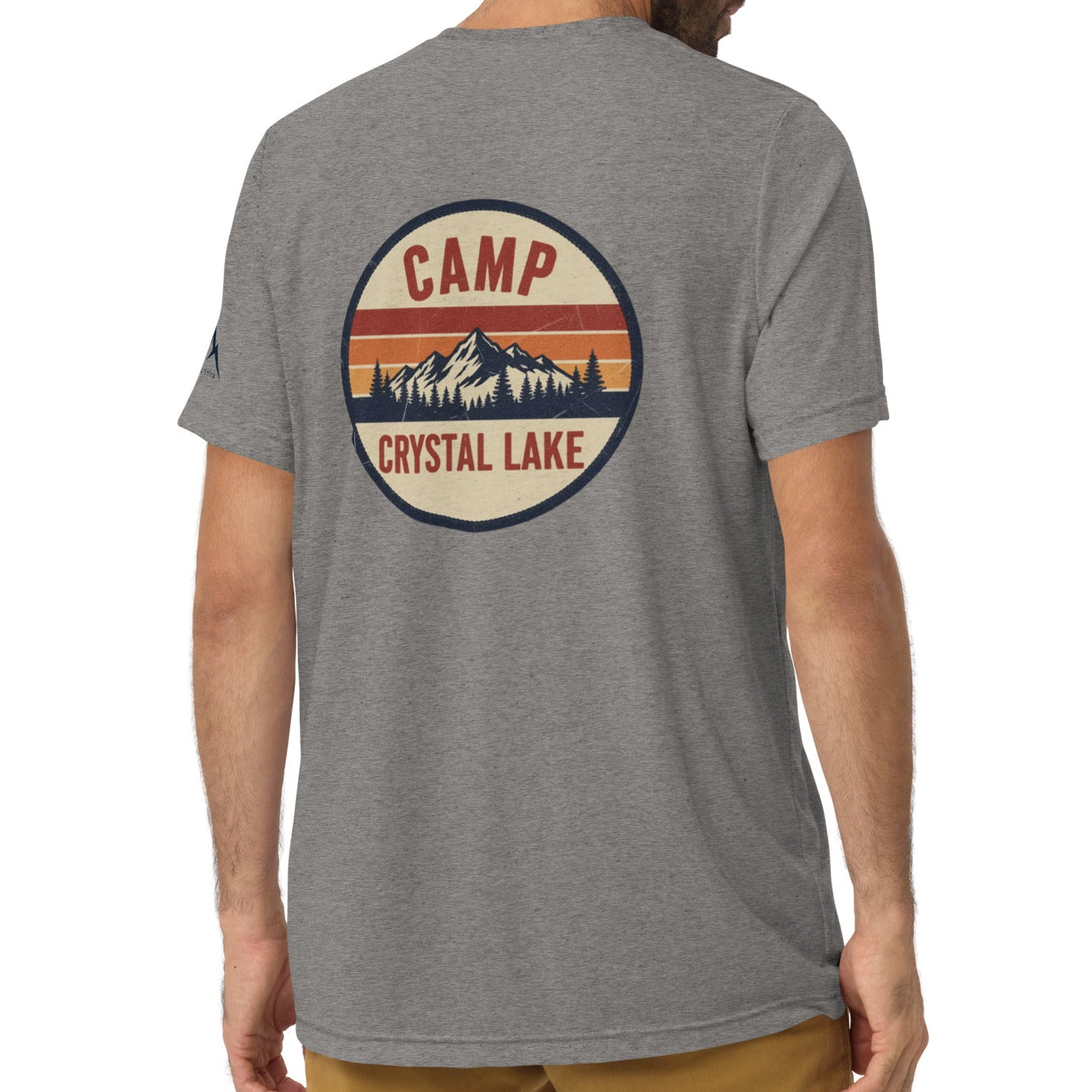 camp sunset back | fitted tee