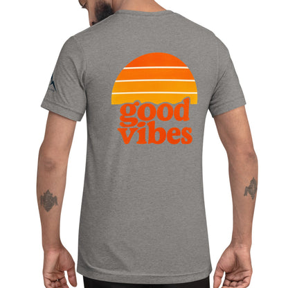 good vibes back | fitted tee