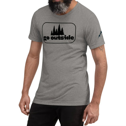 go outside frame | fitted tee - f u n k + f i n a