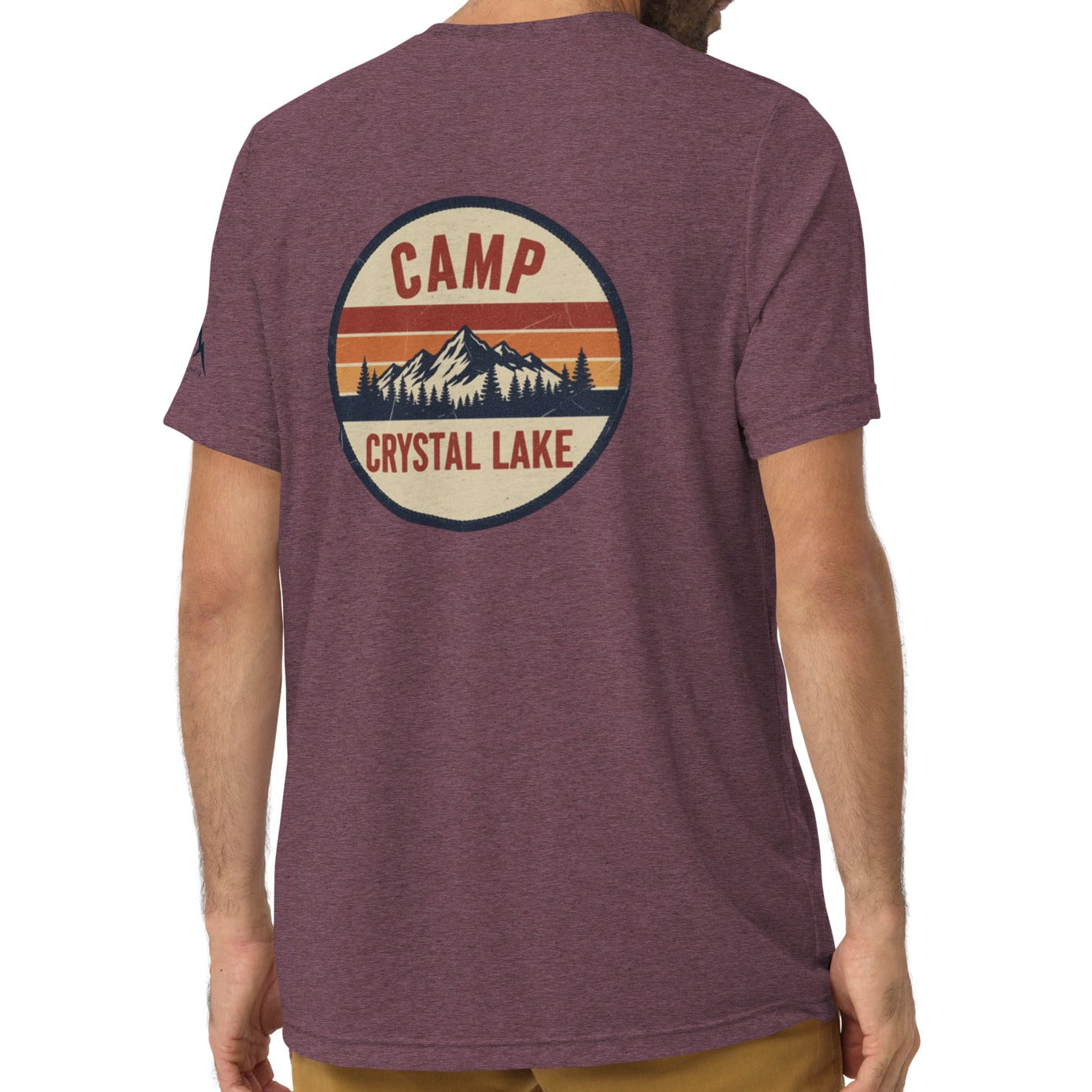camp sunset back | fitted tee