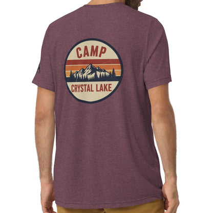 camp sunset back | fitted tee
