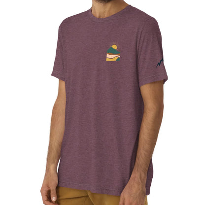 earth sunrise back | fitted tee