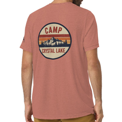 camp sunset back | fitted tee