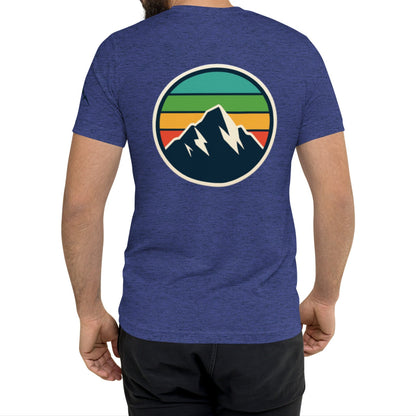 rainbow mountain back | fitted tee