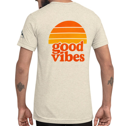 good vibes back | fitted tee