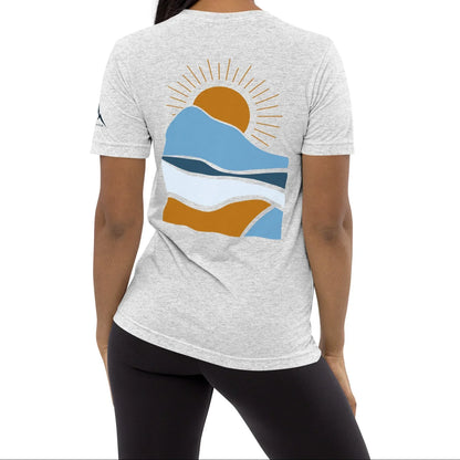 morning sunrise back | fitted tee - f u n k + f i n a