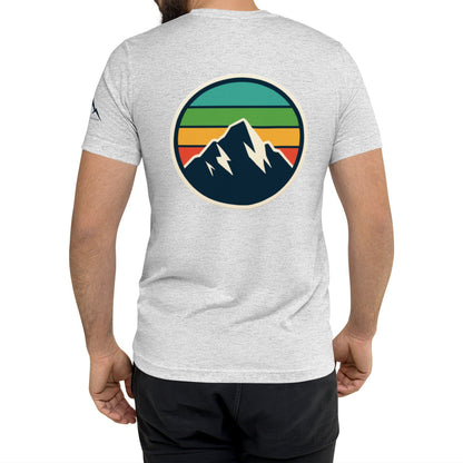 rainbow mountain back | fitted tee