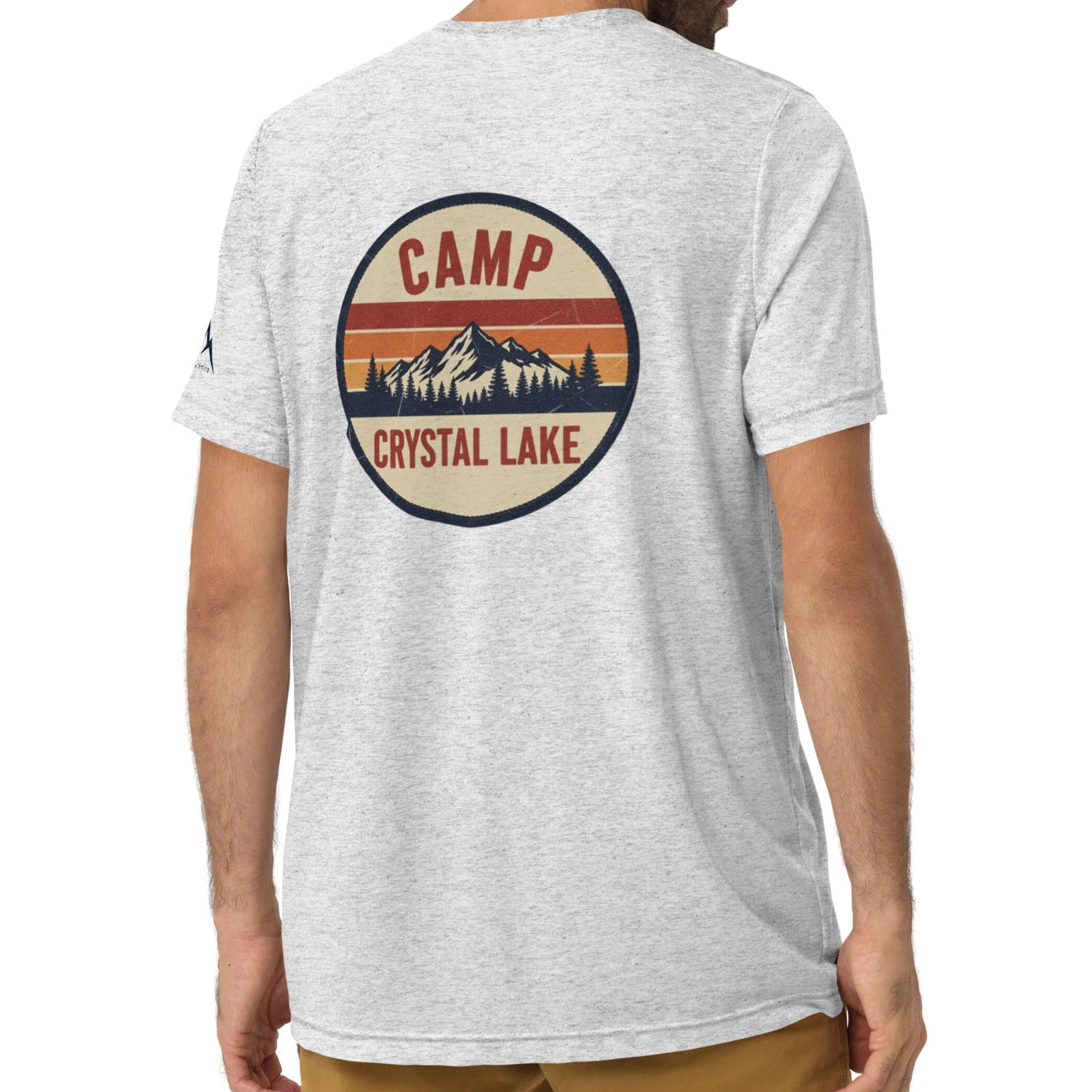 camp sunset back | fitted tee