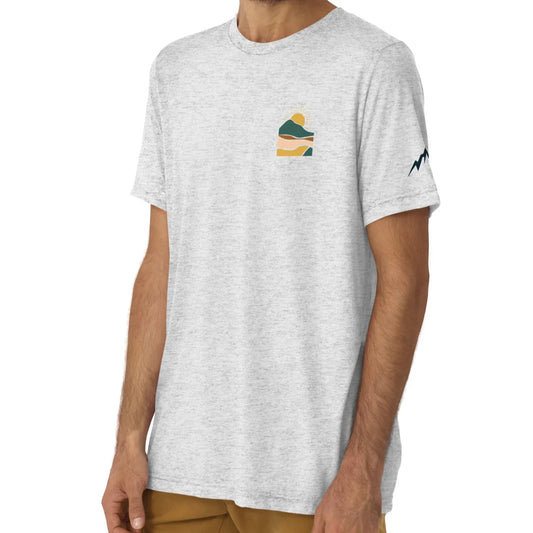 earthy sunrise back | fitted tee