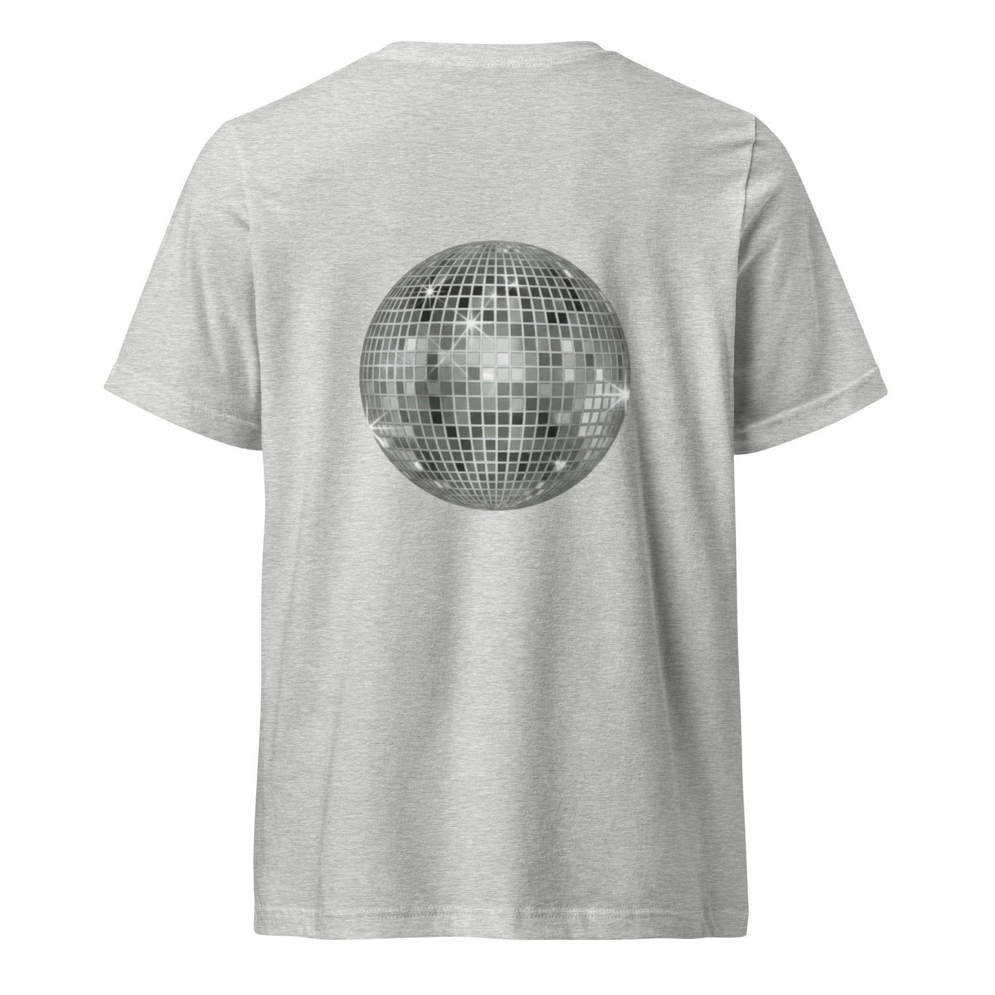 big ol' sparkly discoball back | v-neck tee