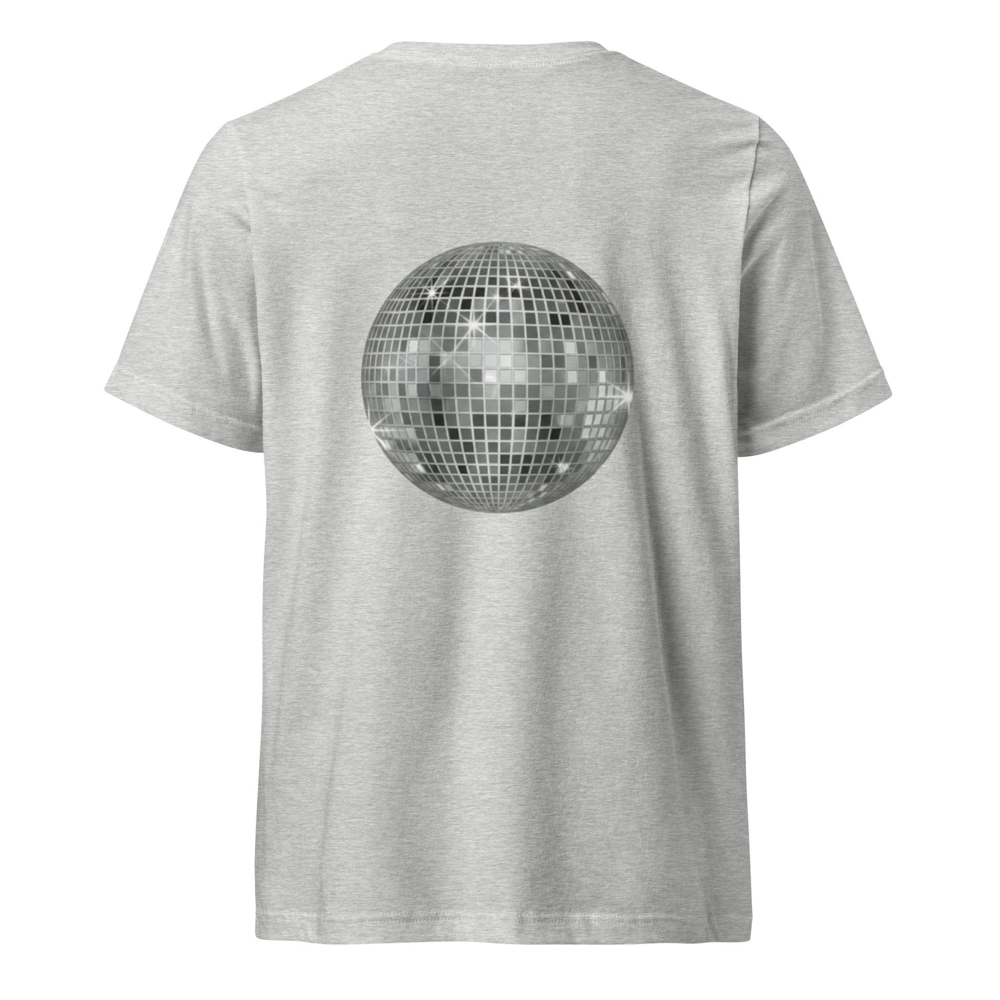 big ol' sparkly discoball back | v-neck tee