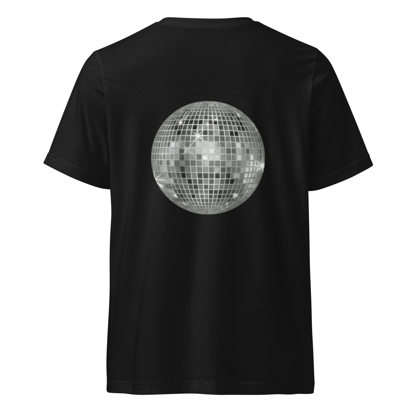 big ol' sparkly discoball back | v-neck tee