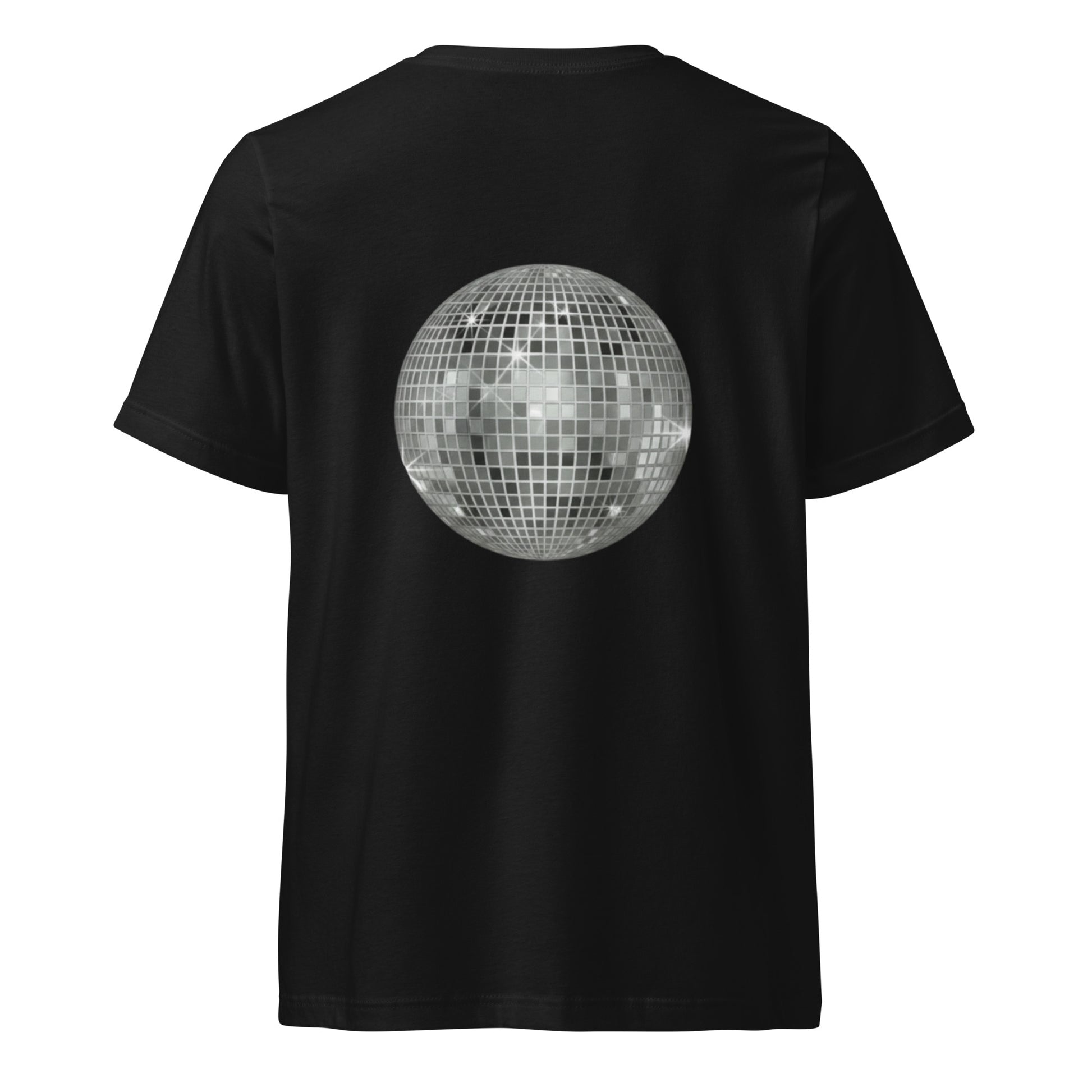 big ol' sparkly discoball back | v-neck tee