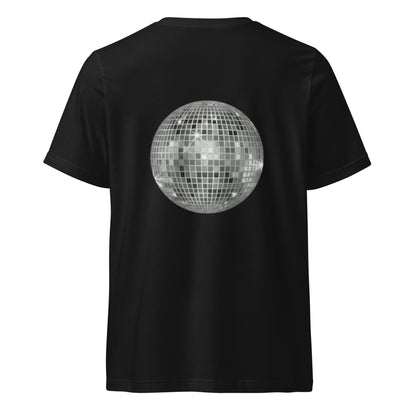 big ol' sparkly discoball back | v-neck tee