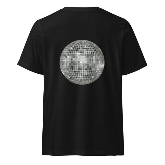 big ol' sparkly discoball back | v-neck tee